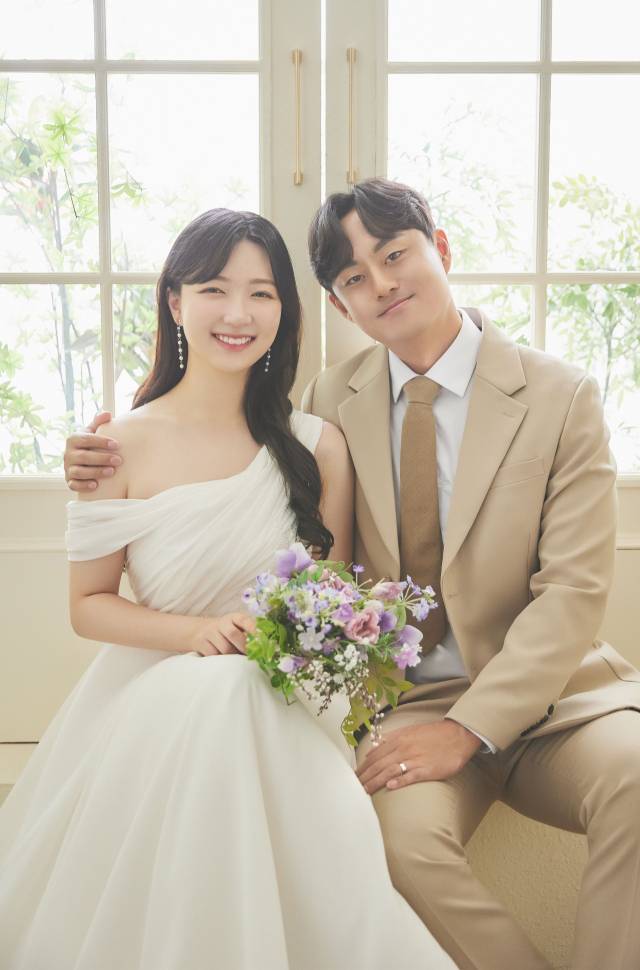 KIA 타이거즈 정현진-임현진 커플./KIA 타이거즈