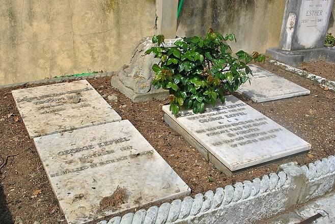 “살아서는 콩가루였지만, 죽어서는 순애보로...” 이탈리아 피렌체에 묻힌 앨리스 케펠과 남편 조지 케펠. <저작권자=Elisa.rolle>