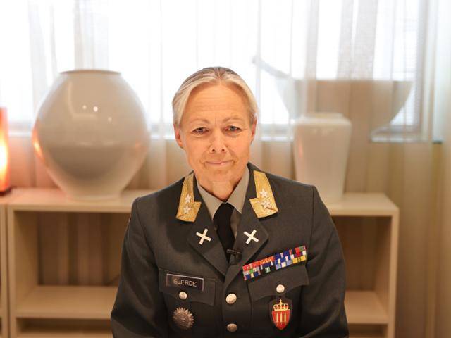 노르웨이군 국방참모장 잉그리드 예르드 중장이 올해 9월 서울 중구에서 한국일보와 인터뷰를 하고 있다. 유엔여성기구 제공