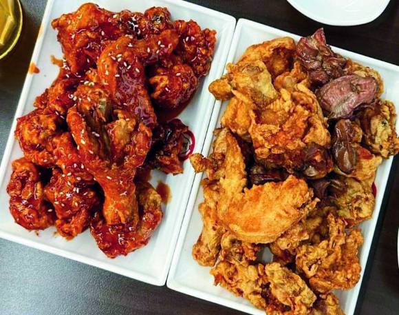 진미통닭의 메뉴. /사진=다이어리알