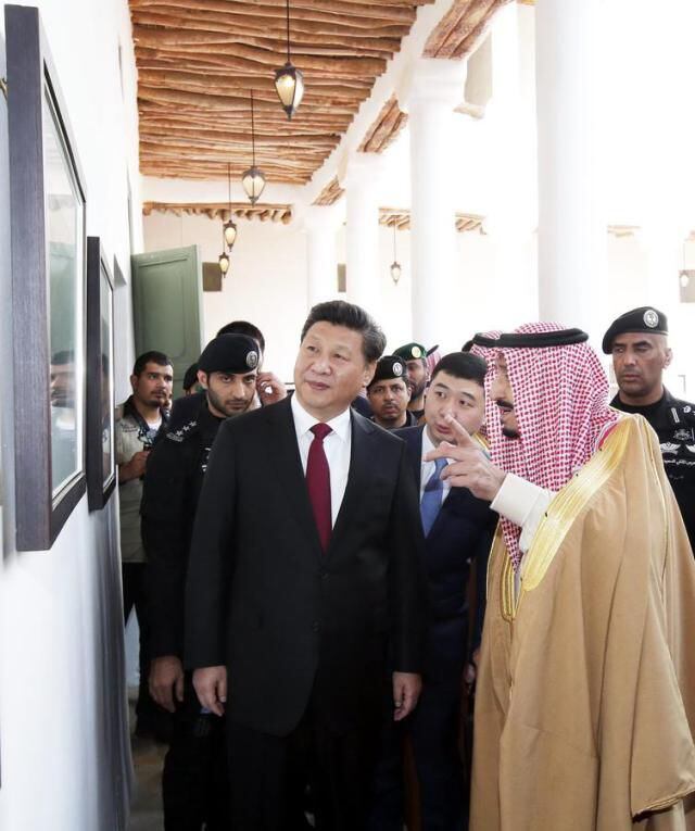 2016년 사우디아라비아를 방문했던 시진핑 중국 국가주석./중국 인터넷