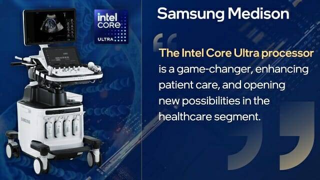 삼성메디슨은 초음파 진단 기기에 코어 울트라 프로세서를 탑재 예정이다. (자료=인텔)