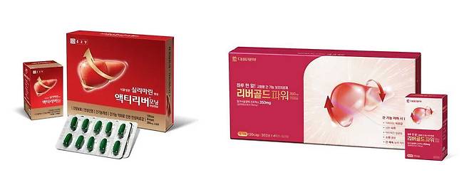 숙취 후 간 기능 보조제 섭취의 효과는 갑론을박의 여지가 있다. 전문가와 상담 후 필요에 따라 섭취를 결정해야 한다./대웅제약, 종근당 제공