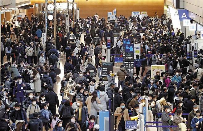 지난해 12월 29일 도쿄 하네다 공항의 모습. / 교도 연합뉴스