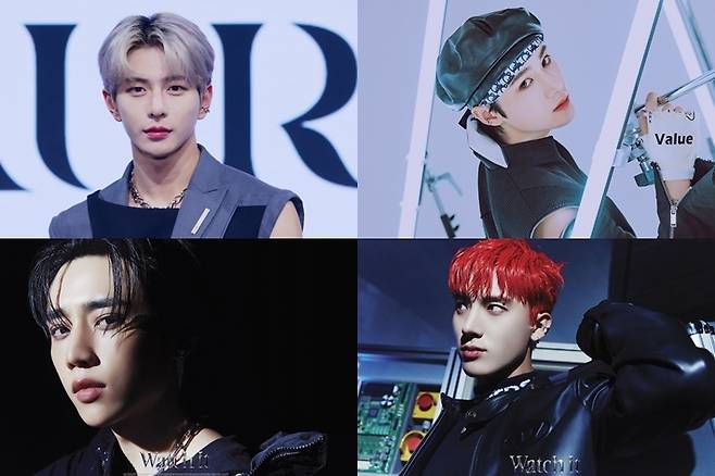 왼쪽부터 시계방향으로 골든차일드 최보민, 다크비 룬, 더보이즈 에릭, 더보이즈 선우. 각 소속사 제공