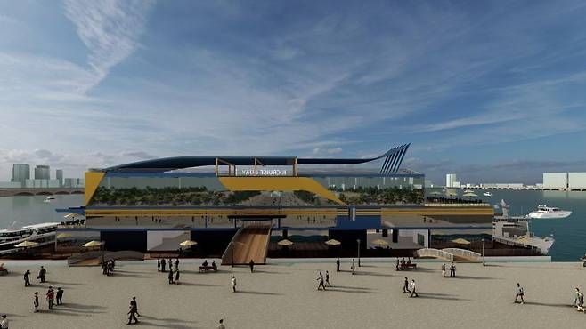 지난해 4월 공개된 여의도 한강공원 선착장 조감도(서울시 제공).