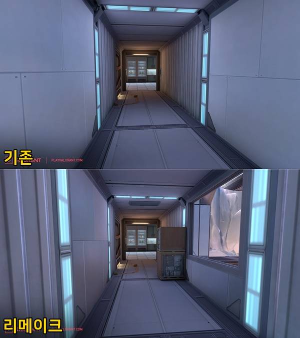 - 튜브 내부에 엄폐물이 추가되어 공격측이 확인해야 할 각이 늘었다