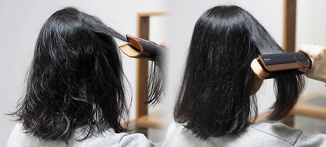 젖은 머리를 정돈하고 그대로 사용하면 된다 / 출처=IT동아