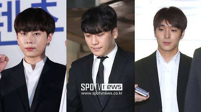 ▲ 용준형, 승리, 최종훈. ⓒ스포티비뉴스DB