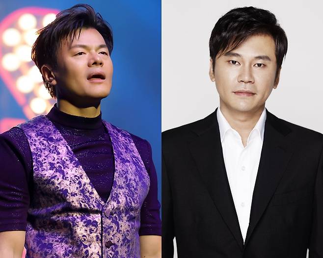 박진영(왼쪽)·양현석. 사진제공|JYP엔터테인먼트·YG엔터테인먼트