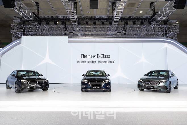 메르세데스-벤츠의 11세대 ‘더 뉴 E-클래스’ 코리안 프리미어 모델.(사진=벤츠 코리아)