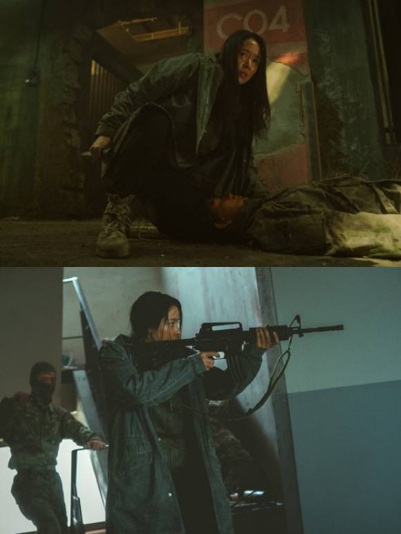 배우 안지혜가 시원하고 통쾌한 액션으로 넷플릭스 오리지널 영화 '황야'의 최고 수혜자로 떠올랐다. /넷플릭스