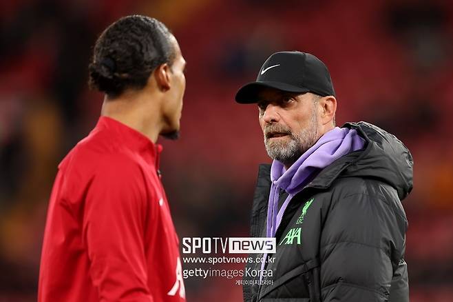 ▲ 버질 판다이크와 위르겐 클롭 감독(왼쪽부터).