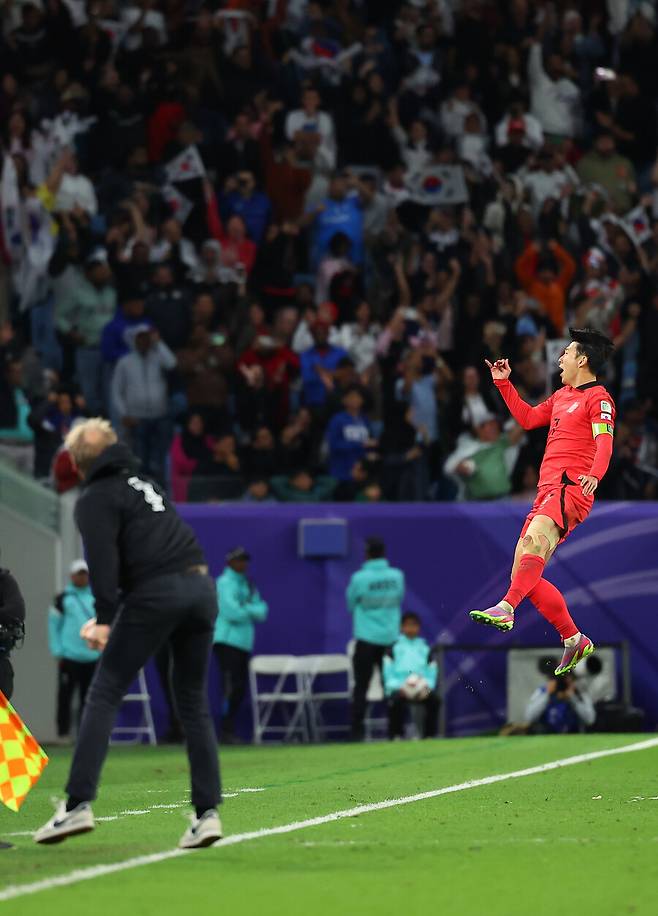 ▲ 한국은 '캡틴' 손흥민 맹활약에 호주와 연장 접전 끝에 승부를 뒤집고 4강 진출에 성공했다 ⓒ연합뉴스