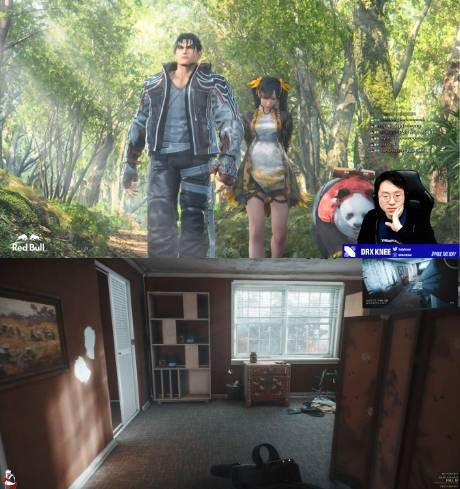 1440p 화질로 방송하고 있는 BJ무릎, BJ수탉 화면(사진=아프리카TV).