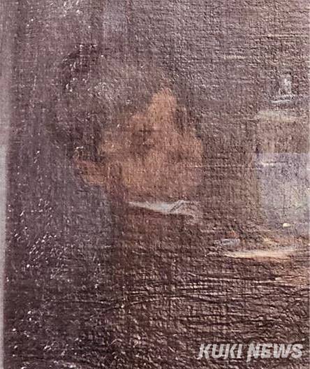 위의 설명과 같이 마네는 빛이 들어오지 않은 어두운 실내에서 차 주전자를 들고 가는 린호프를 실루엣처럼 희미하게 그렸다.