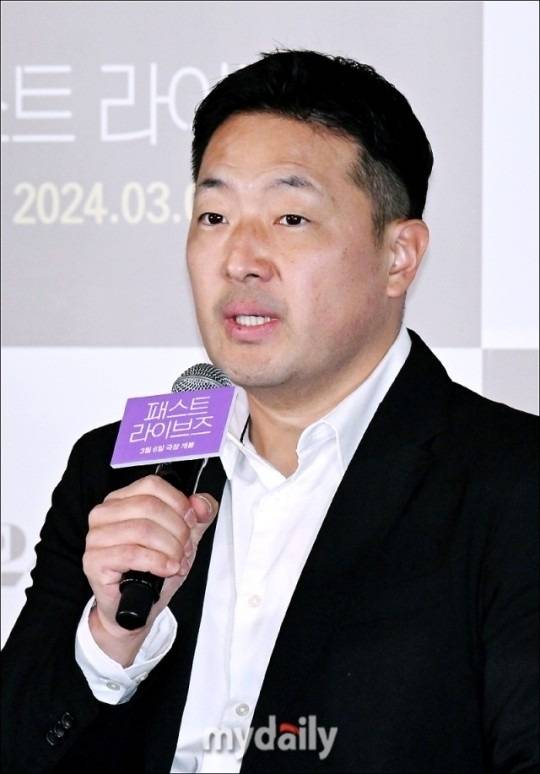 셀린 송 감독을 비롯해 배우 유태오, CJ ENM 고경범 영화사업부장이 참석한 영화 '패스트 라이브즈' 언론·배급 시사회. / 송일섭 기자andlyu@mydaily.co.kr