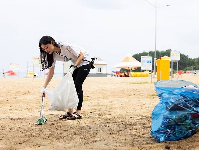 오션키퍼 캠페인 모습. (사진=신세계인터내셔날)