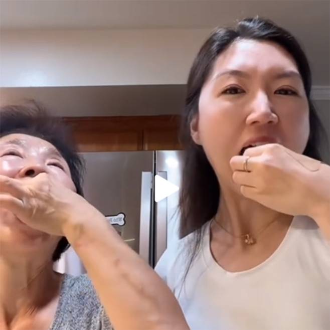 세라 안 씨가 어머니와 함께 찍은 김밥 리뷰 영상은 조회수 1000만 회를 넘으며 단숨에 퍼졌다. ⓒahnestkitchen 틱톡 영상 갈무리