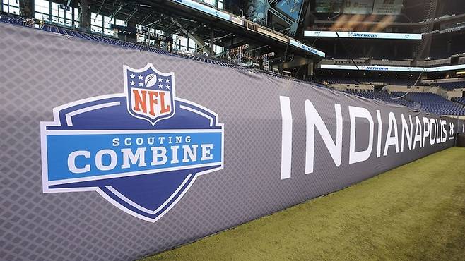 2024 NFL 컴바인이 열리는 인디애나 루카스 오일 스타디움 내부 <출처=AP>