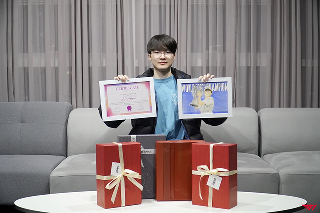 페이커. 사진=T1 공식 SNS