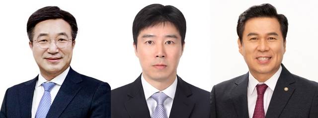 (왼쪽부터) 더불어민주당 윤호중, 국민의힘 나태근, 개혁신당 김구영 후보. 각 후보측 제공