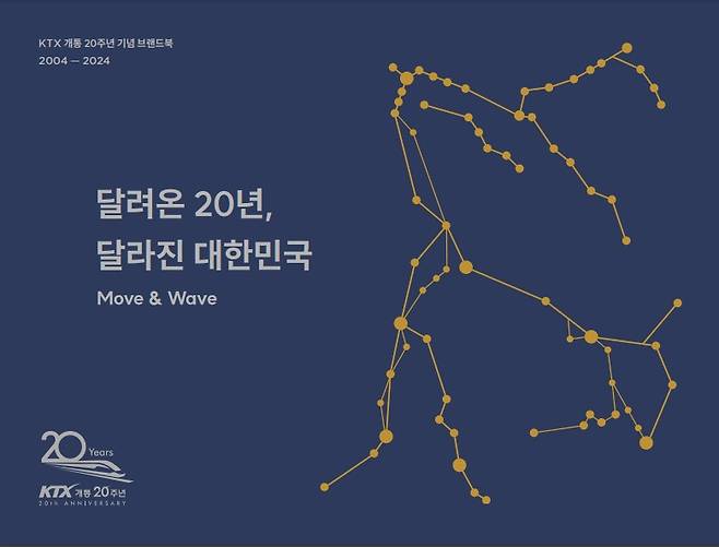 한국철도공사가 KTX 개통 20주년을 기념해 발간한 브랜드북/사진제공=한국철도공사(코레일)