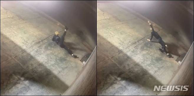 호주에서 빵집을 털기 전 요가를 하며 몸을 푸는 도둑의 모습이 촬영됐다. 빵집 측이 소셜미디어(SNS)에 공개한 영상은 큰 화제가 됐다. 출처 : @phillippasbakery *재판매 및 DB 금지