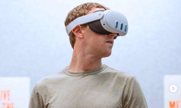 메타 퀘스트3를 착용한 마크 저커버그 메타 최고경영자(CEO). 마크 저커버그 인스타그램 캡처