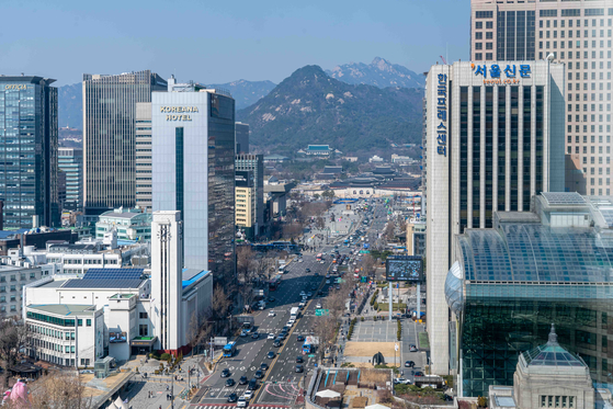 The view from the Plaza Hotel in Jung District, central Seoul [HANHWA HOTEL & RESORTS]