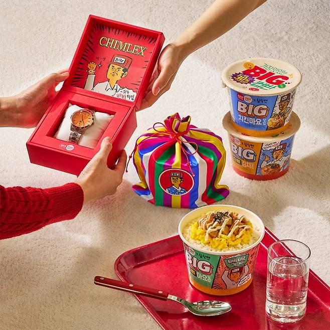 햇반컵반BIG X 침착맨 콜라보레이션 제품 및 굿즈 이미지 CJ제일제당 제공