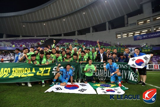 전북의 ACL 우승 모습. 사진=한국프로축구연맹