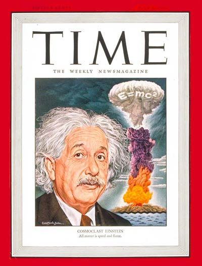 아인슈타인은 핵전쟁에 반대하는 등 평화주의자의 모습을 보이기도 했다./사진=Time 매거진 캡쳐