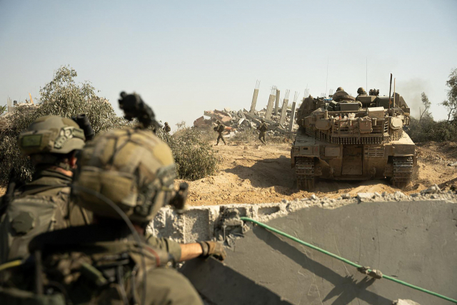 가자지구에 주둔하고 있는 이스라엘군의 모습/AFP연합뉴스, 이스라엘군 제공