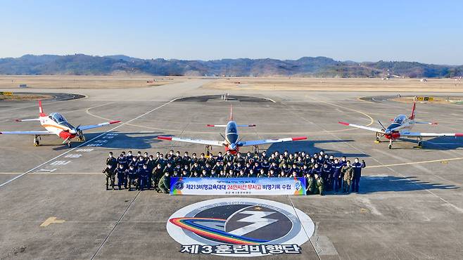 공군 제3훈련비행단 제213비행교육대대 22년도 비행 기록 [자료사진: 공군 제공]