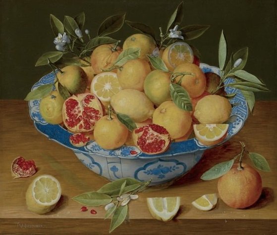 야코프 판 휠스동크 '레몬, 오렌지, 석류가 있는 정물'