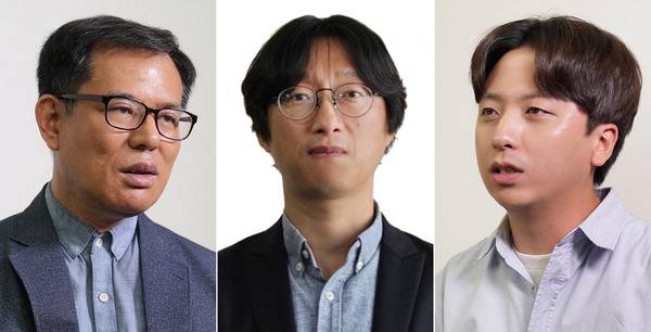 왼쪽부터 장세훈 제작총괄, 정성욱 감독, 김진철 PD.