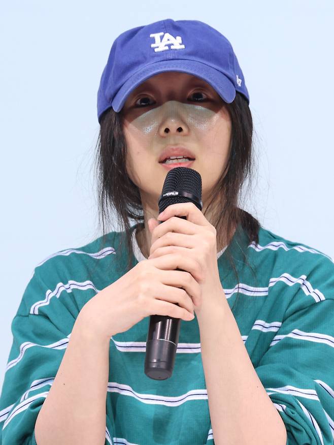 어도어에서 뉴진스 스타일리스트 팀을 맡고 있는 A팀장이 9일 저녁 진행된 하이브의 감사 분위기가 너무 무서웠다고 토로했다. 사진은 어도어 민희진 대표. 서병수 기자