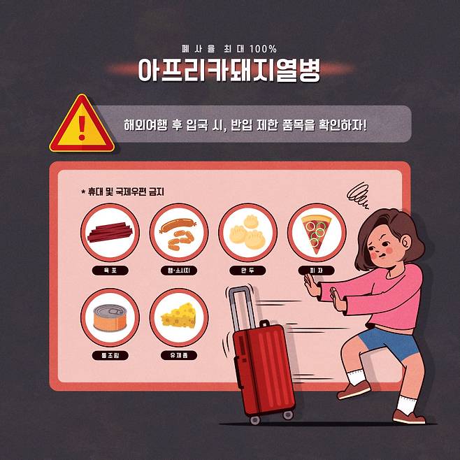 아프리카돼지열병 관련 해외반입금지 물품 / 사진=아이클릭아트