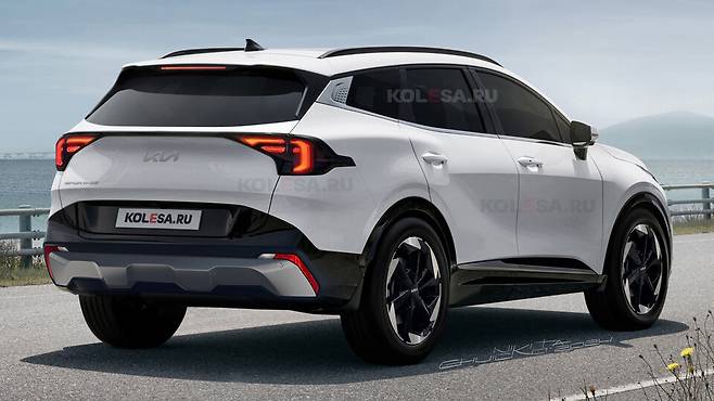 기아 '스포티지 페이스리프트' 예상도 (출처 : KOLESA.RU)