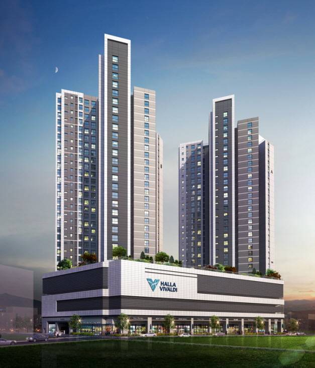 '서광교 한라비발디 레이크포레' 투시도. 연무동복합개발 제공