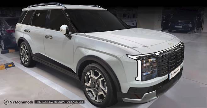 현대차 '팰리세이드 풀체인지' 예상도 (출처 : 뉴욕맘모스)