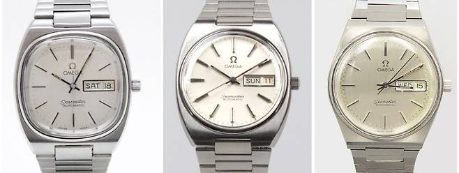 국내에서 유명한 오메가 씨마스터(Semaster) 빈티지 '삼대장'. 별칭은 왼쪽부터 '테레비', '고구마', '뻐뻐씨'.