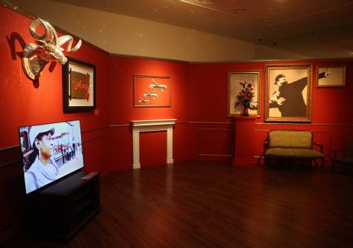 ‘리얼 뱅크시’ 전시 전경(사진=김태형 기자).