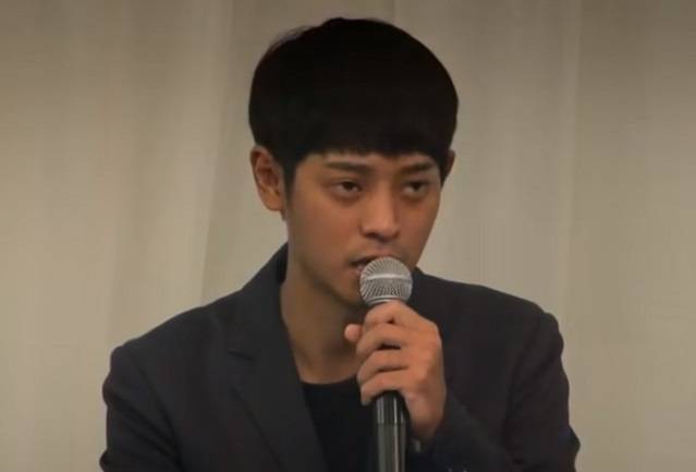 불법촬영 사건 무마 뒤 기자회견하는 정준영. BBC뉴스코리아 유튜브 영상 캡처