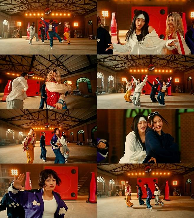 걸그룹 뉴진스 신곡 ‘하우 스위트’ 퍼포먼스 비디오 주요 장면. 사진 뉴진스 공식 유튜브 채널 캡쳐