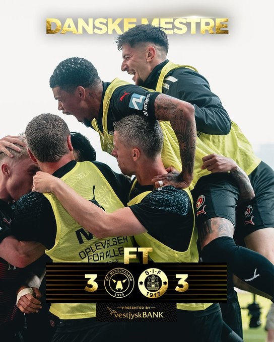 사진=미트윌란. 조규성의 미트윌란이 리그 우승에 성공했다.