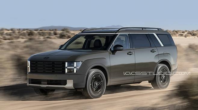 현대차 신형 팰리세이드 예상도. 구기성 스튜디오 제공