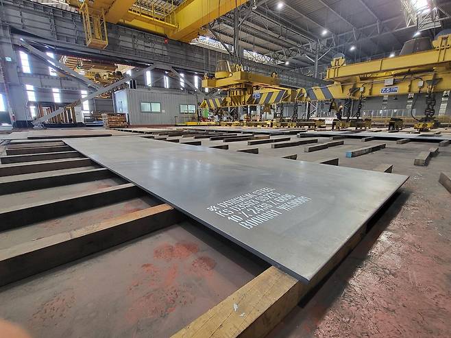 동국제강이 제조한 후판. / 동국제강 제공