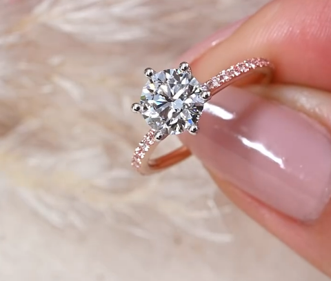 랩그로운다이아몬드를 사용한 반지. 노비타다이아몬드 제공